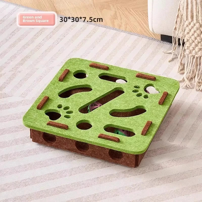 Felt Cat Puzzle Box