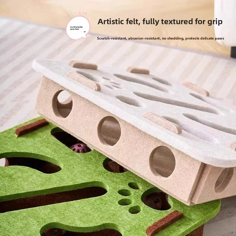 Felt Cat Puzzle Box