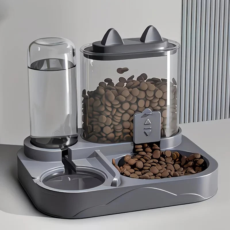 Dual Pet Feeder And Water Dispenser