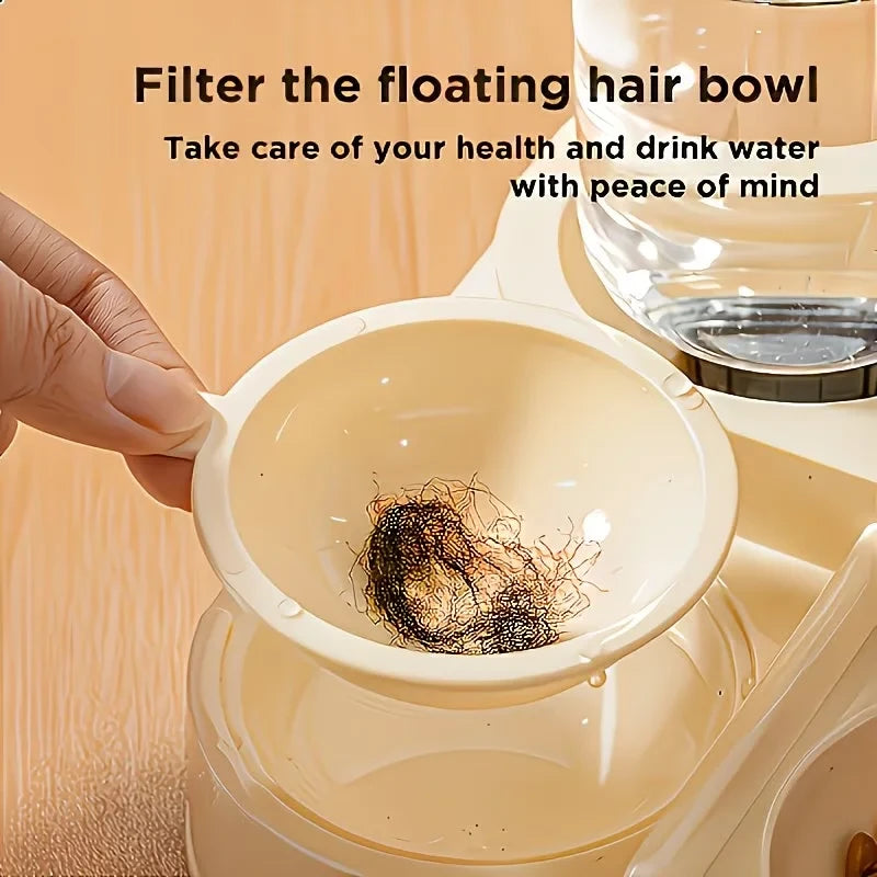 Dual Pet Feeder And Water Dispenser