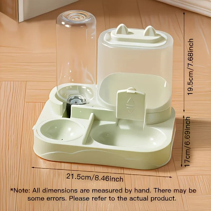 Dual Pet Feeder And Water Dispenser