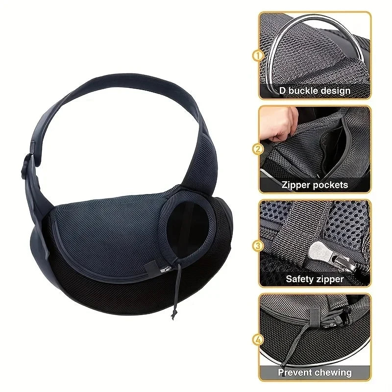 Breathable Mesh Dog Sling Carrier