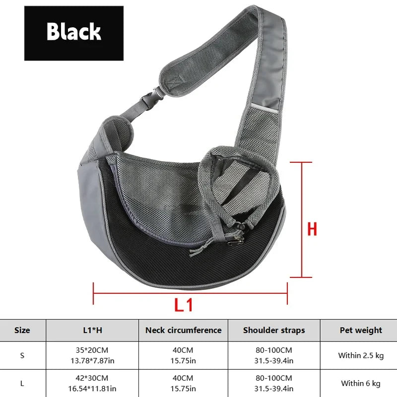 Breathable Mesh Dog Sling Carrier