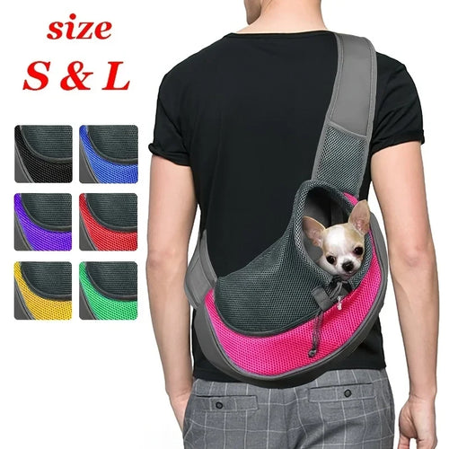 Breathable Mesh Dog Sling Carrier