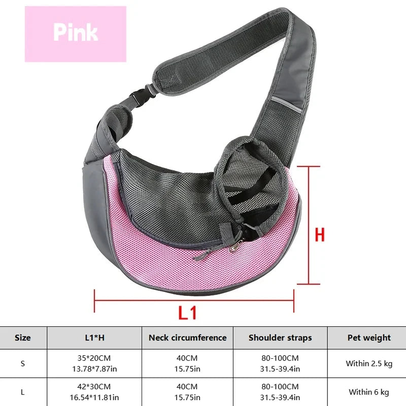 Breathable Mesh Dog Sling Carrier