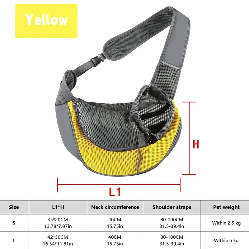 Breathable Mesh Dog Sling Carrier