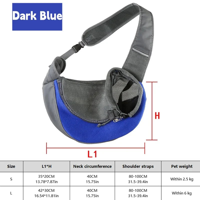 Breathable Mesh Dog Sling Carrier