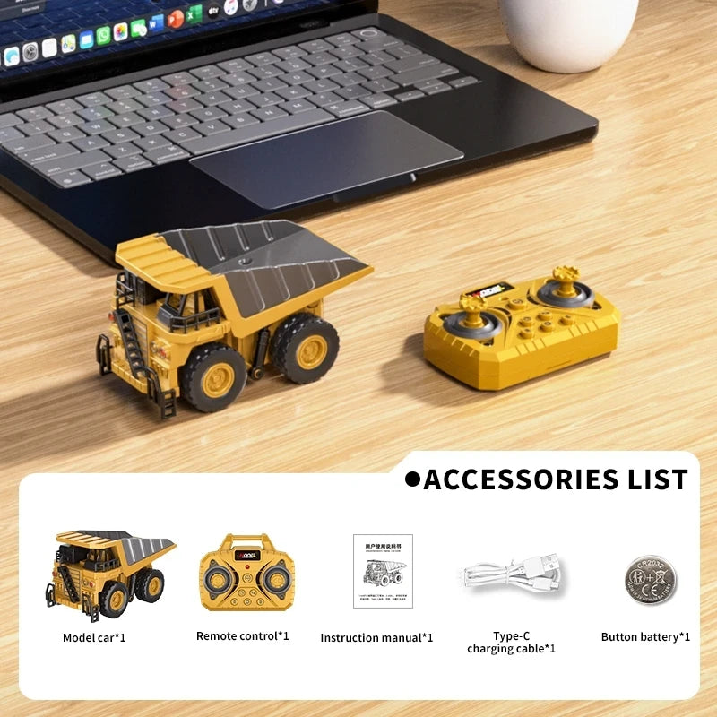 Mini Alloy Remote Control Engineering Vehicle