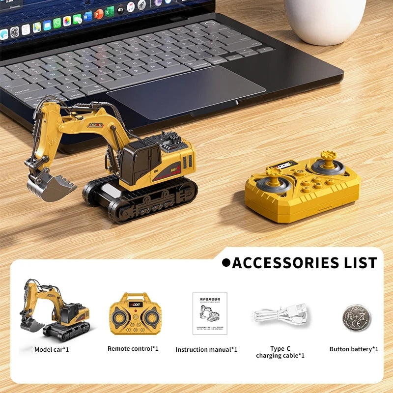Mini Alloy Remote Control Engineering Vehicle