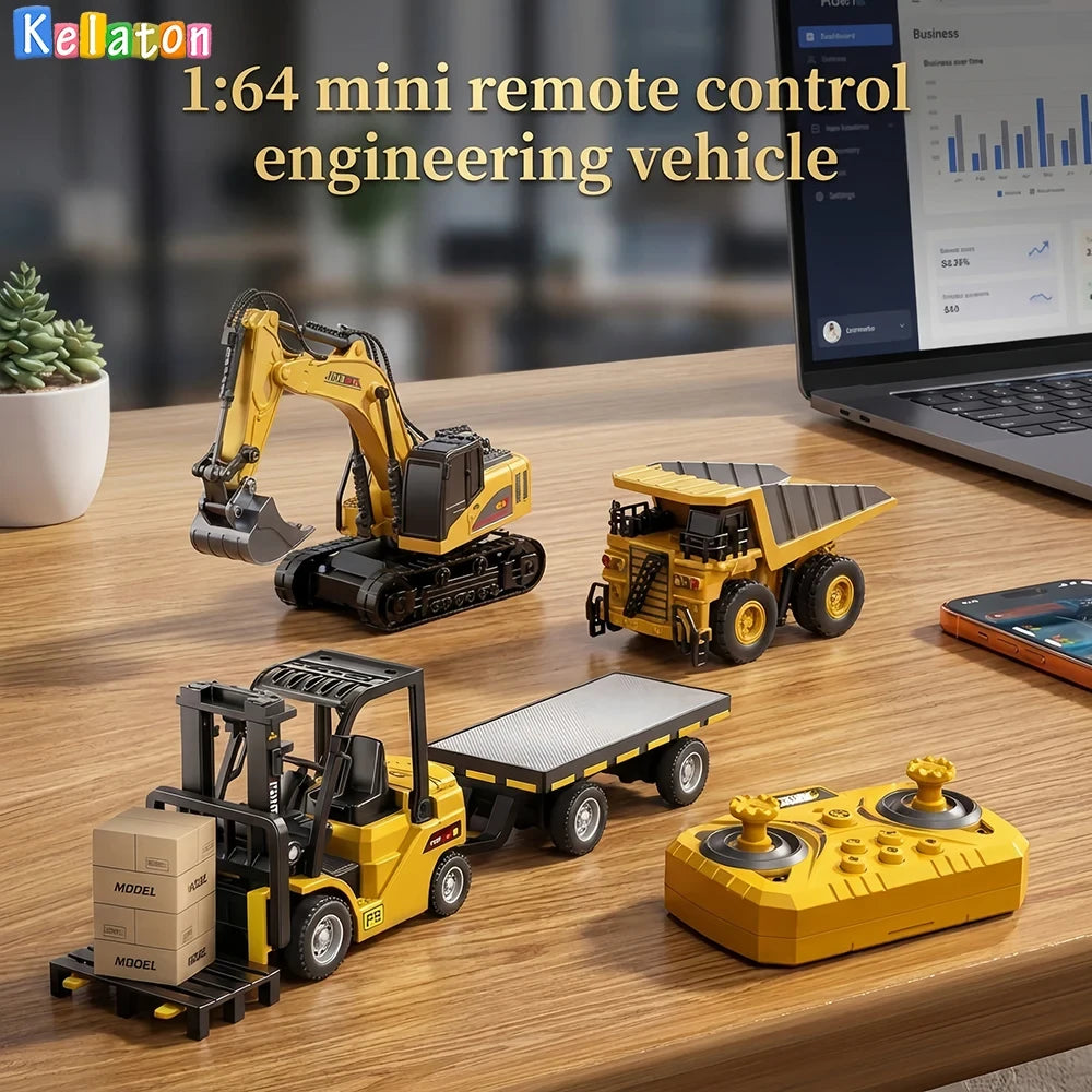 Mini Alloy Remote Control Engineering Vehicle