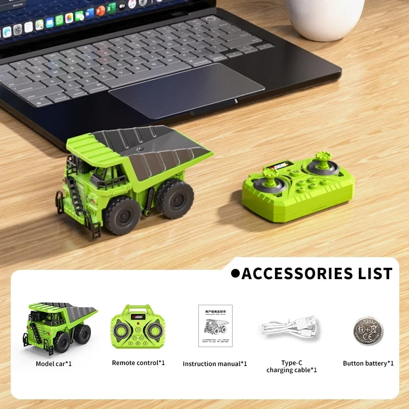 Mini Alloy Remote Control Engineering Vehicle
