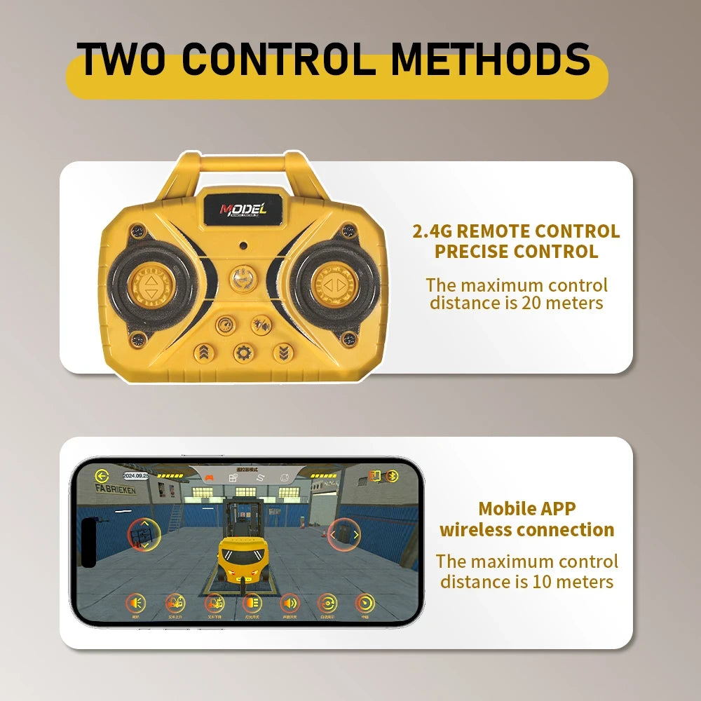 Mini Alloy Remote Control Engineering Vehicle