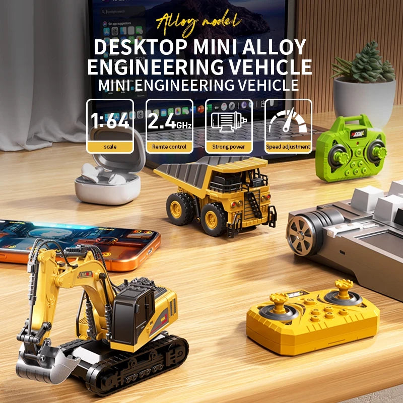 Mini Alloy Remote Control Engineering Vehicle