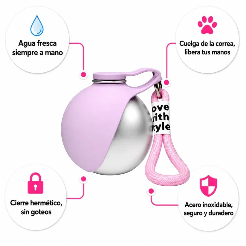 Portable Stainless Steel Dog Water Bottle