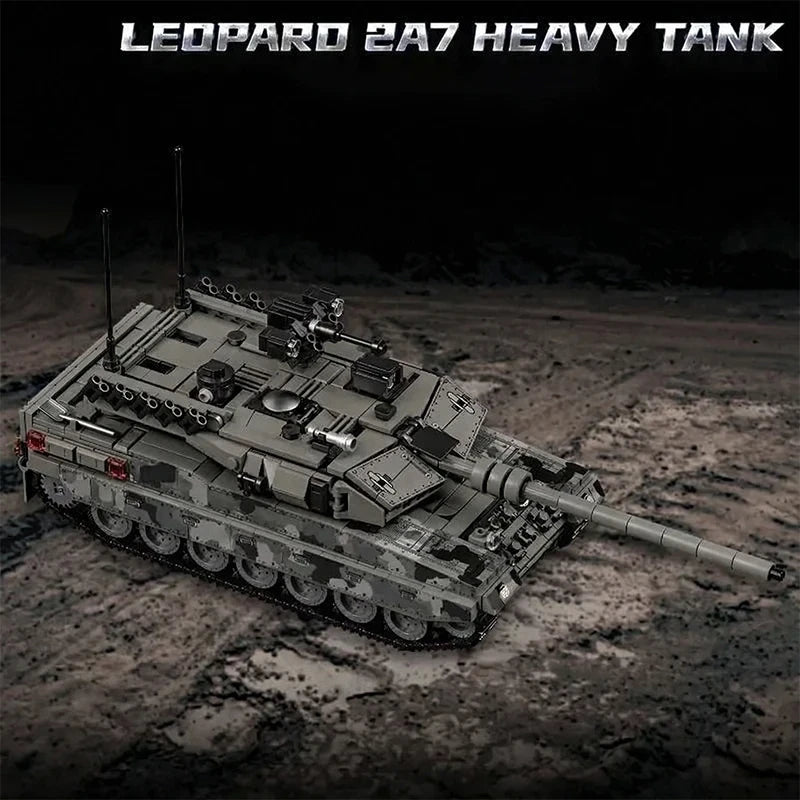 Military Tank Building Blocks Model