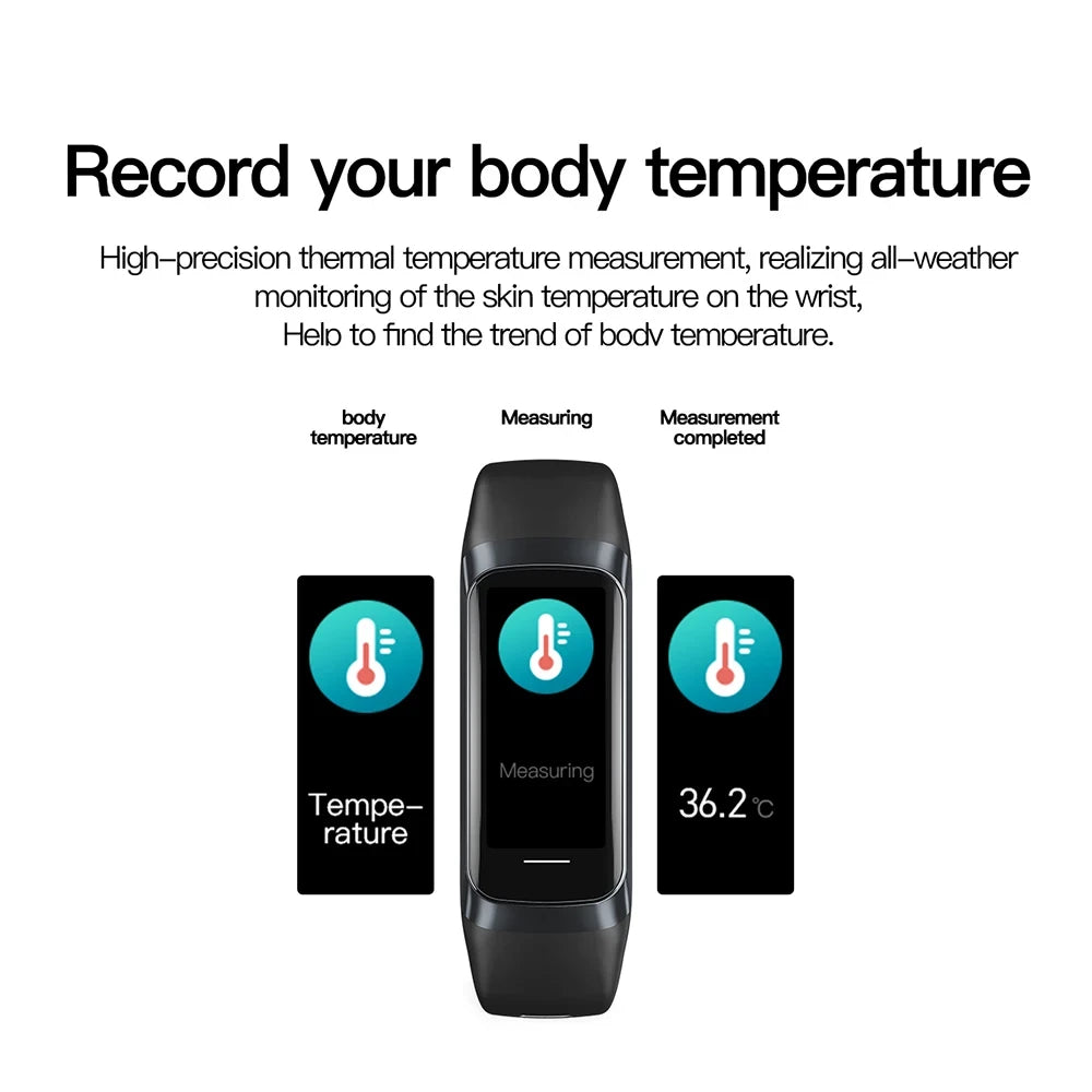 Smartwatch Body Temperature Fitness Tracker