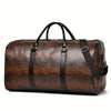 Crocodile Textured Travel Duffel Bag