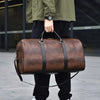 Crocodile Textured Travel Duffel Bag