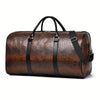 Crocodile Textured Travel Duffel Bag