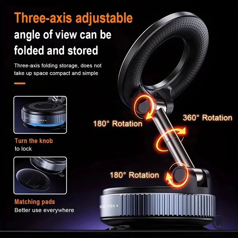 Magnetic Foldable Car Phone Holder