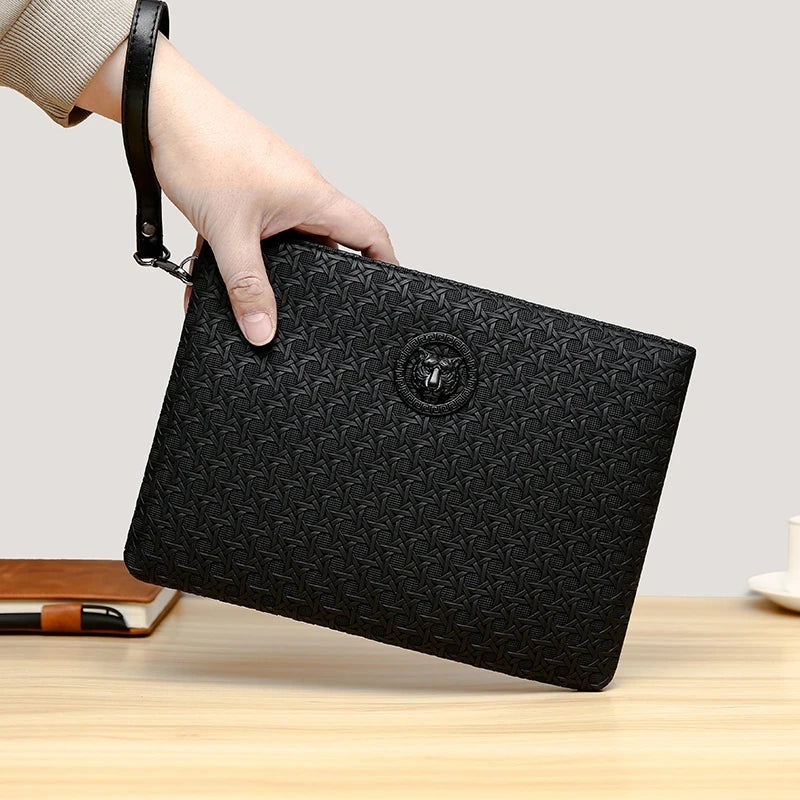 PU Leather Business Clutch Bag