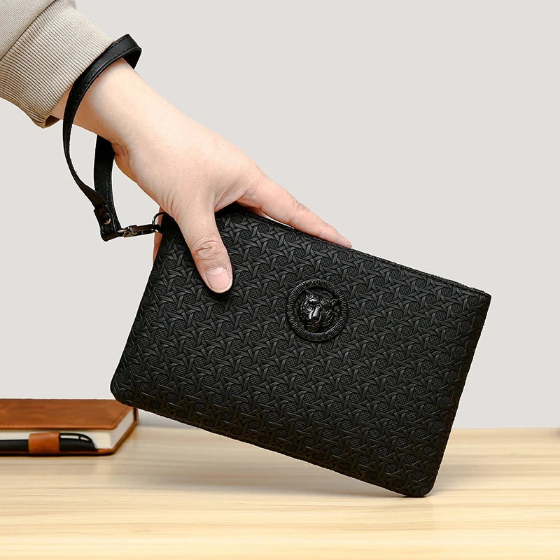 PU Leather Business Clutch Bag