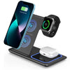 Foldable 3 in 1 Wireless Charger Stand
