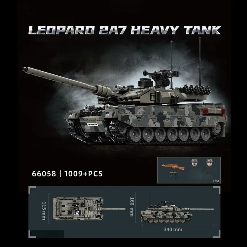 Military Battle Tank Building Blocks