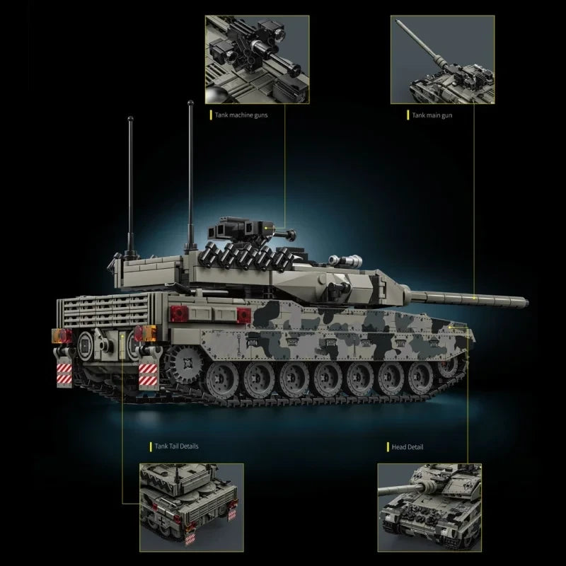 Military Battle Tank Building Blocks