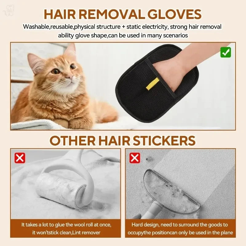 Washable Pet Hair Removal Glove
