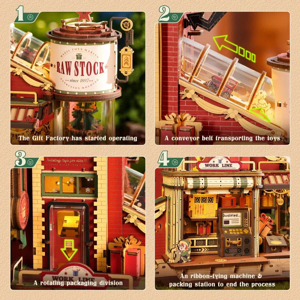 Dream Gift Factory 3D Wooden Puzzle Music Box