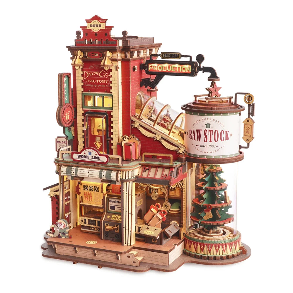 Dream Gift Factory 3D Wooden Puzzle Music Box