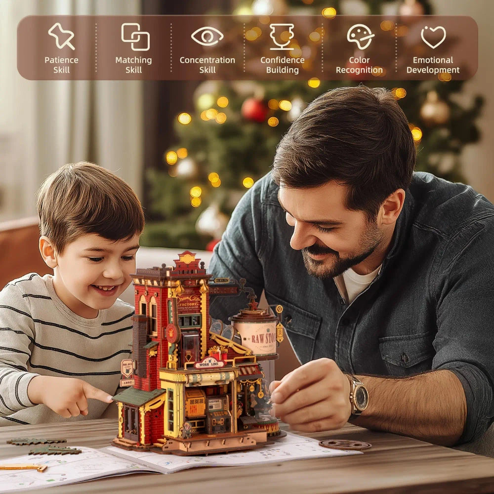 Dream Gift Factory 3D Wooden Puzzle Music Box