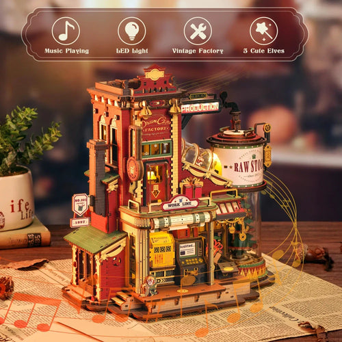 Dream Gift Factory 3D Wooden Puzzle Music Box