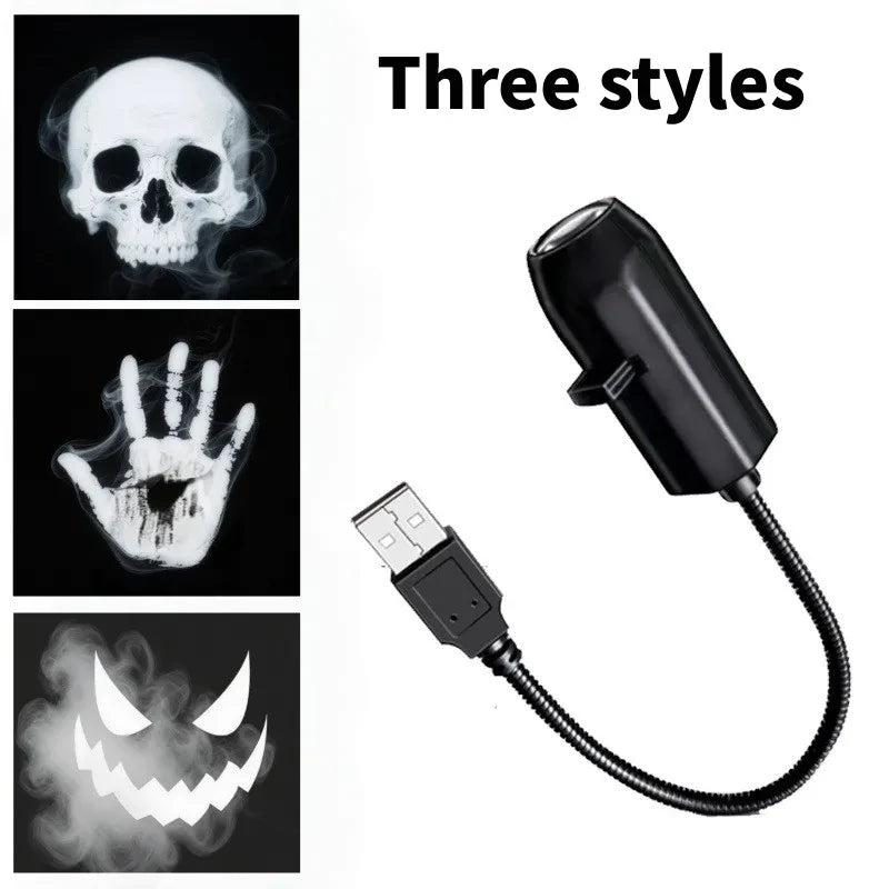 USB Projector Light Halloween Ghost Skull Night Light