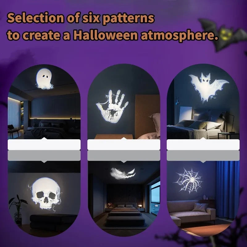 USB Projector Light Halloween Ghost Skull Night Light