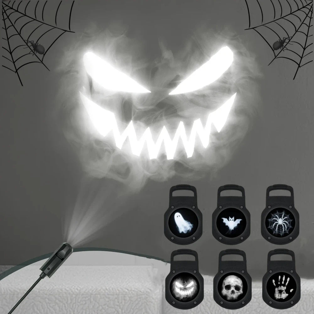USB Projector Light Halloween Ghost Skull Night Light
