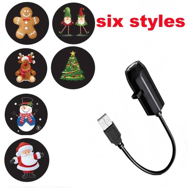 USB Projector Light Halloween Ghost Skull Night Light